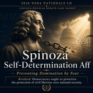 Nationals LD Spinoza Self-Determination Aff