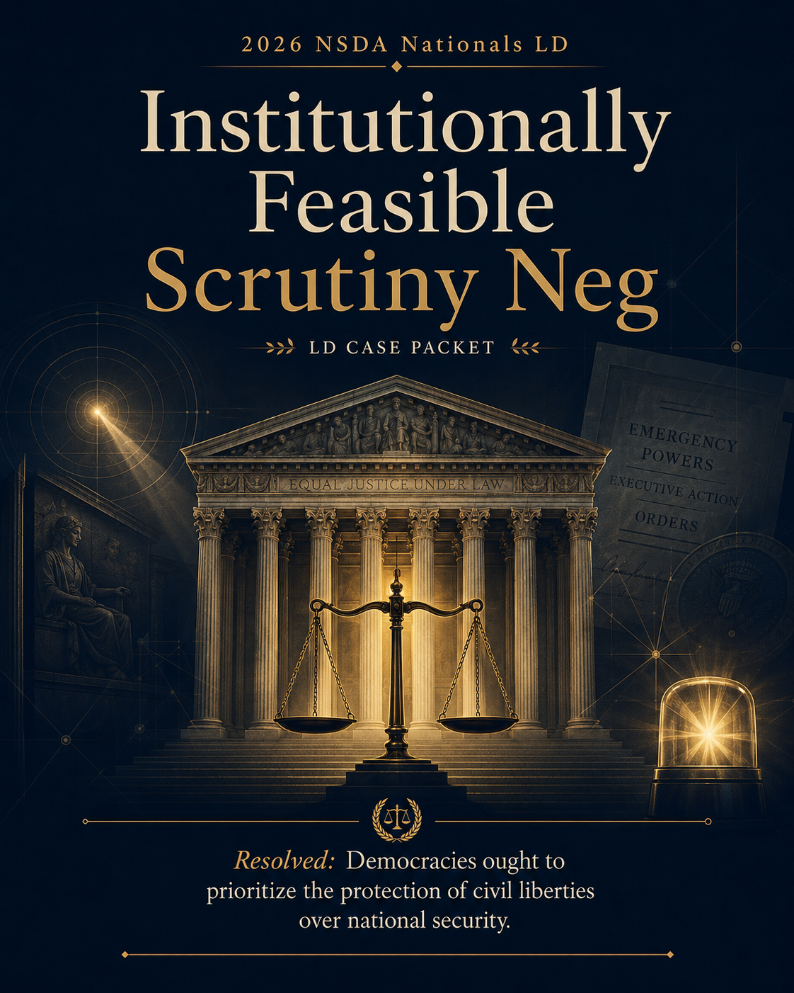 Nationals LD Institutionally Feasible Scrutiny Neg