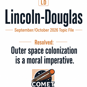 Comet Cards Sept/Oct LD Space Brief