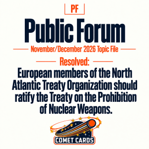 Comet Cards Nov/Dec NATO PF Brief
